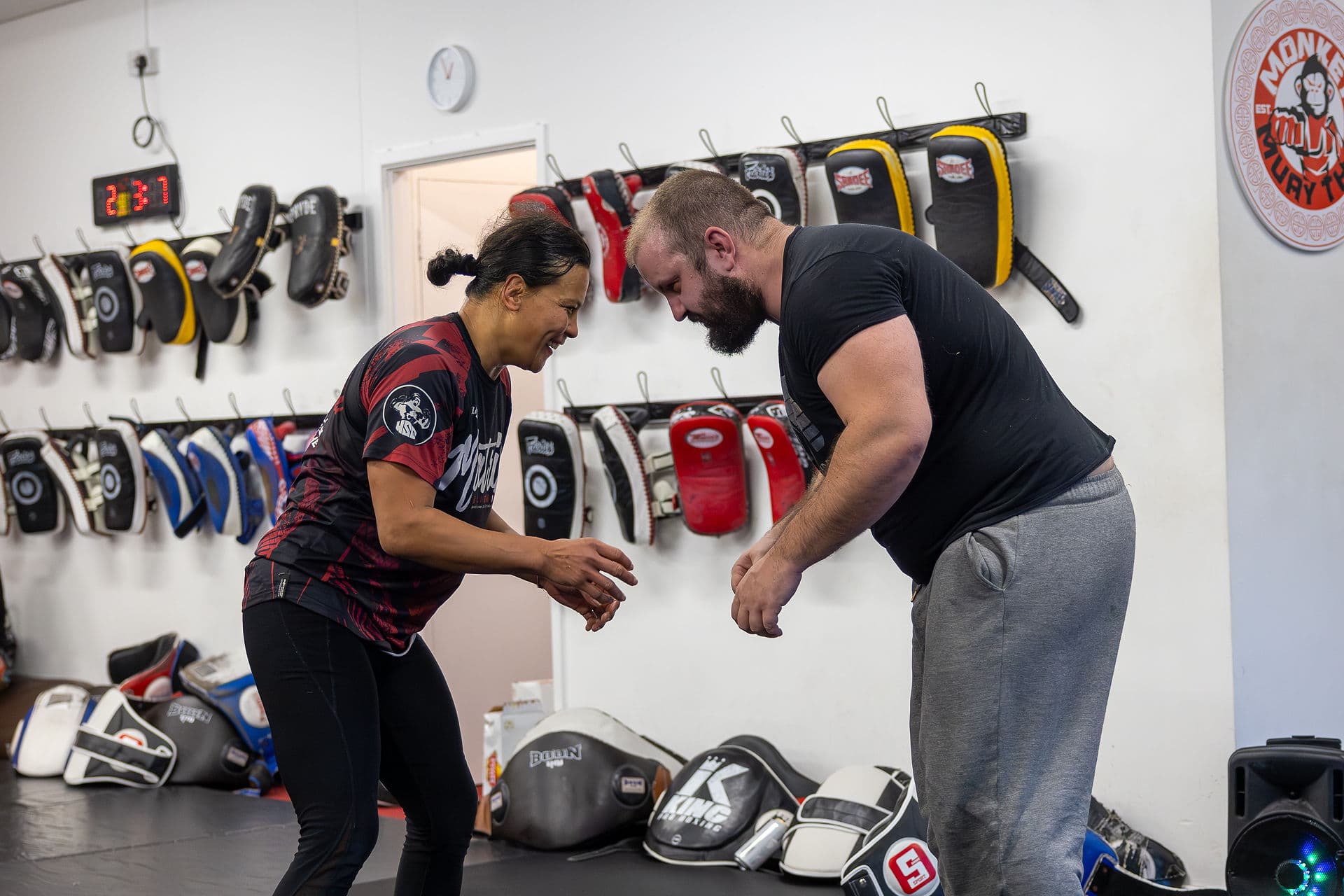 Stand-up grappling and hand fighting