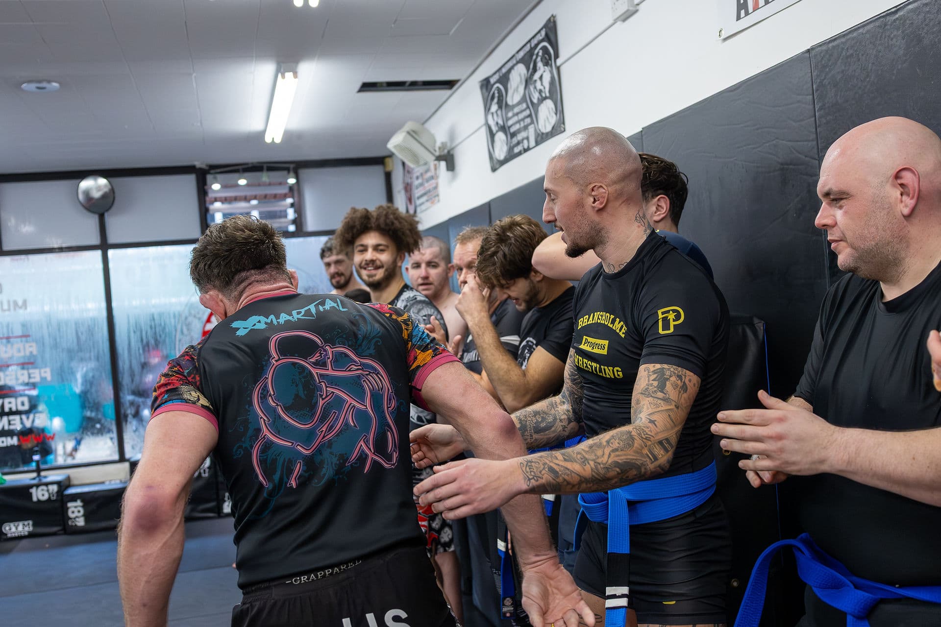 Team celebration after training