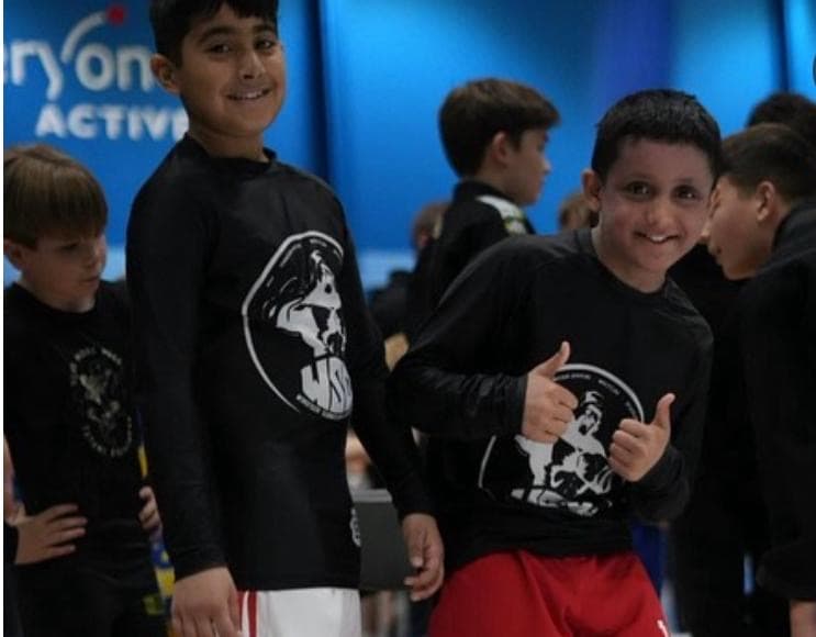 Kids team repping WMSG at competition